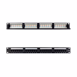 Nanocable 10.21.4124, RJ-45, Cat6a, 22/23/24/26, Noir, 1U, 482,6 mm