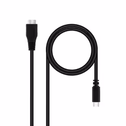 Nanocable 10.01.1201-BK, 1 m, USB C, Micro-USB B, USB 3.2 Gen 1 (3.1 Gen 1), 5000 Mbit/s, Noir