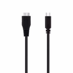 Nanocable 10.01.1201-BK câble USB 1 m USB 3.2 Gen 1 (3.1 Gen 1) USB C Micro-USB B Noir