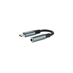 Nanocable 10.24.1204 câble audio 0,11 m 3,5 mm USB C Noir, Gris