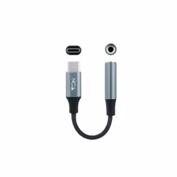 Nanocable 10.24.1204 câble audio 0,11 m 3,5 mm USB C Noir, Gris