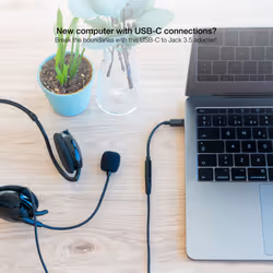 Nanocable 10.24.1205 câble audio 0,11 m 3,5 mm USB Type-C Noir - Vue supplémentaire 4