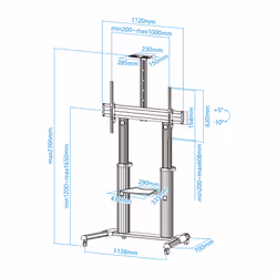 TooQ Partenón 2,54 m (100") Argent - Vue supplémentaire 4