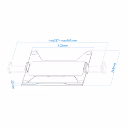 TooQ TQLH1117-B Support de livres Bras de support pour Notebook Noir 17.3" - Vue supplémentaire 5