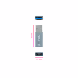 Nanocable 10.02.0013 changeur de genre de câble USB A Gris
