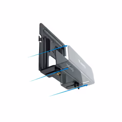 TooQ TQMPM4776 support pour unité centrale Support de CPU monté au mur Noir