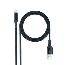 Nanocable 10.10.0401-COBK câble Lightning 1 m Noir