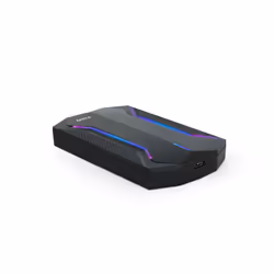 TooQ TQE-2599RGB Boîtier de disques de stockage Boîtier disque dur/SSD Noir 2.5"