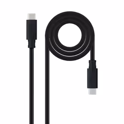 Nanocable 10.01.4101-L150, 1,5 m, USB C, USB C, USB 3.2 Gen 2 (3.1 Gen 2), 10000 Mbit/s, Noir