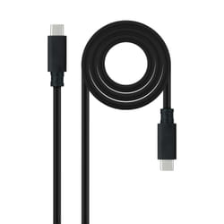 Nanocable 10.01.4101-L150 câble USB 1,5 m USB 3.2 Gen 2 (3.1 Gen 2) USB C Noir