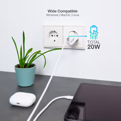 TooQ TQWC-PD20WT chargeur d'appareils mobiles Universel Blanc Secteur Charge rapide Intérieure - Vue supplémentaire 4