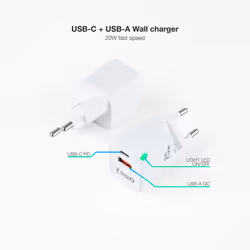 TooQ TQWC-QCPD20WT chargeur d'appareils mobiles Universel Blanc Secteur Charge rapide Intérieure