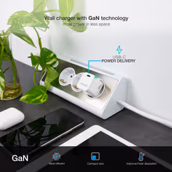 TooQ TQWC-GANPD30WT chargeur d'appareils mobiles Universel Blanc Secteur Charge rapide Intérieure - Vue supplémentaire 4
