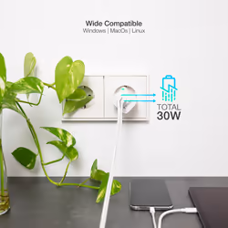 TooQ TQWC-GANQCPD30WT chargeur d'appareils mobiles Universel Blanc Secteur Charge rapide Intérieure - Vue supplémentaire 5