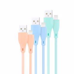 Nanocable 10.10.0401-A1, 1 m, Lightning, USB A, Mâle, Mâle, Bleu, Vert, Rose