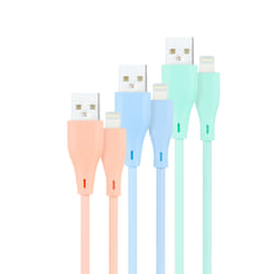 Nanocable 10.10.0401-A1 câble Lightning 1 m Bleu, Vert, Rose