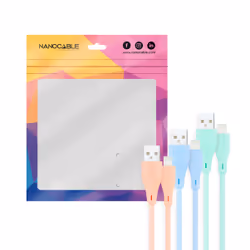 Nanocable 10.10.0401-A1 câble Lightning 1 m Bleu, Vert, Rose