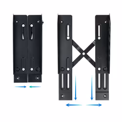 TooQ UMCS0024-B support pour unité centrale Support CPU de chariot Noir
