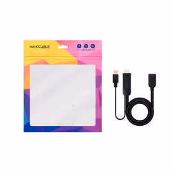 Nanocable 10.16.0205 câble vidéo et adaptateur 0,2 m HDMI + USB Type-A DisplayPort Noir - Vue supplémentaire 5
