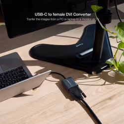 Nanocable 10.16.4103-G câble vidéo et adaptateur 0,15 m USB Type-C DVI-D Gris - Vue supplémentaire 4