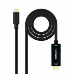 Nanocable 10.15.5132 câble vidéo et adaptateur 1,8 m USB Type-C HDMI Type A (Standard) Noir