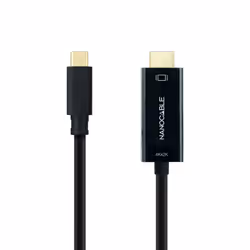 Nanocable 10.15.5133 câble vidéo et adaptateur 3 m USB Type-C HDMI Type A (Standard) Noir