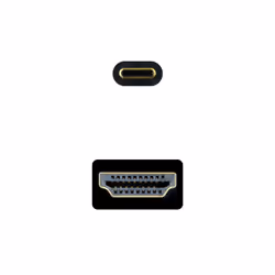 Nanocable 10.15.5133 câble vidéo et adaptateur 3 m USB Type-C HDMI Type A (Standard) Noir