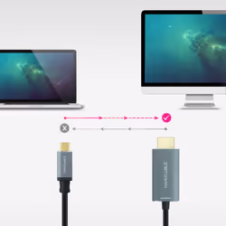 Nanocable 10.15.5162 câble vidéo et adaptateur 1,8 m USB Type-C HDMI Type A (Standard) Noir - Vue supplémentaire 4