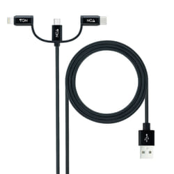 Nanocable 10.01.3200 câble USB 1 m USB 2.0 USB A Micro-USB B Noir