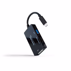 Nanocable 10.16.4301-ALL, 0,2 m, USB Type-C, DVI-D + VGA (D-Sub) + HDMI, Mâle, Femelle, Droit