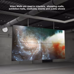 TooQ TQVW5470T montage des affichages de messages 70" Noir - Vue supplémentaire 11