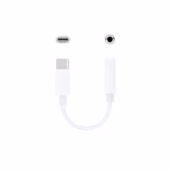 Nanocable 10.24.1205-W câble audio 0,11 m 3,5mm USB Type-C Blanc