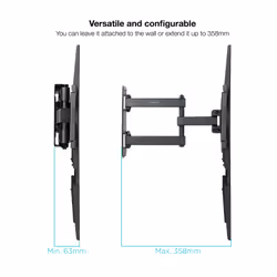 TooQ LP7843TN-B support pour téléviseur 55" Noir - Vue supplémentaire 4