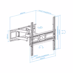 TooQ LP7846TN-B support pour téléviseur 70" Noir