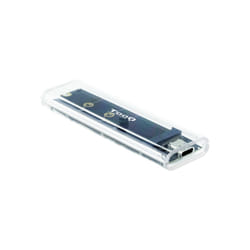 TooQ TQE-2200 Boîtier de disques de stockage Enceinte ssd Transparent M.2