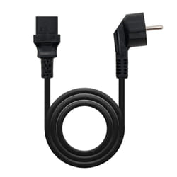 Nanocable 10.22.0102-L2 câble électrique Noir 2 m CEE7/7 Coupleur C13