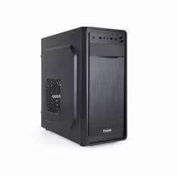 TooQ TQC-5701U3C-B, Midi Tower, PC, Noir, ATX, micro ATX, Mini-ITX, Acier, 15 cm