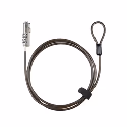 TooQ TQCLKC0035-G, 1,5 m, Nano, Verrouillage à combinaison, Acier, Gris