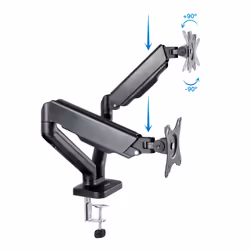TooQ DB5132TNR-B support d'écran plat pour bureau 32" Noir