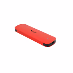 TooQ TQE-2201R, Enceinte ssd, M.2, PCI Express, 10 Gbit/s, Connectivité USB, Rouge