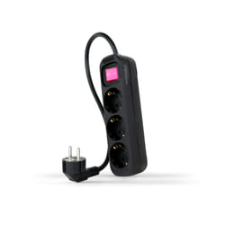 Nanocable 10.38.0003-BK multiprise 1,4 m 3 sortie(s) CA Intérieure Noir