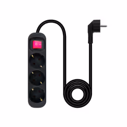 Nanocable 10.38.0003-BK multiprise 1,4 m 3 sortie(s) CA Intérieure Noir