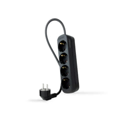 Nanocable 10.37.0004-NS-BK multiprise 1,4 m 4 sortie(s) CA Intérieure Noir
