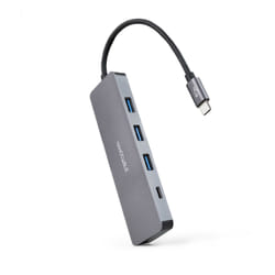 Nanocable 10.16.4409 hub & concentrateur USB 3.2 Gen 1 (3.1 Gen 1) Type-C 5 Mbit/s Gris