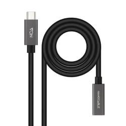 Nanocable 10.01.4401-L150 câble USB 1,5 m USB 3.2 Gen 2x2 USB C Noir