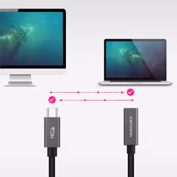 Nanocable 10.01.4401-L150 câble USB 1,5 m USB 3.2 Gen 2x2 USB C Noir - Vue supplémentaire 5
