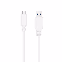 Nanocable 10.01.4001-W câble USB 1 m USB 3.2 Gen 2 (3.1 Gen 2) USB C USB A Blanc