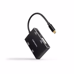 Nanocable 10.16.4307, Avec fil, USB 3.2 Gen 1 (3.1 Gen 1) Type-C, Noir, 4K Ultra HD, 60 Hz, USB
