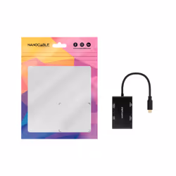 Nanocable 10.16.4307 station d'accueil Avec fil USB 3.2 Gen 1 (3.1 Gen 1) Type-C Noir