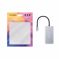 Nanocable 10.16.1005 hub & concentrateur USB 3.2 Gen 1 (3.1 Gen 1) Type-C 5000 Mbit/s Gris
